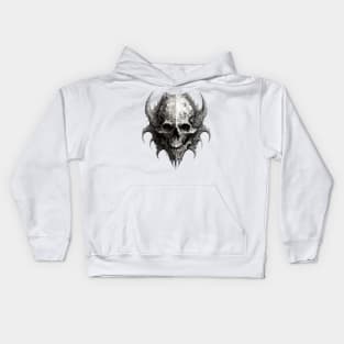 demogorgon skull Kids Hoodie